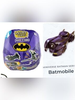 Miniverse Batman Batmobile make it mini S1 DC comic book super hero car vehicle